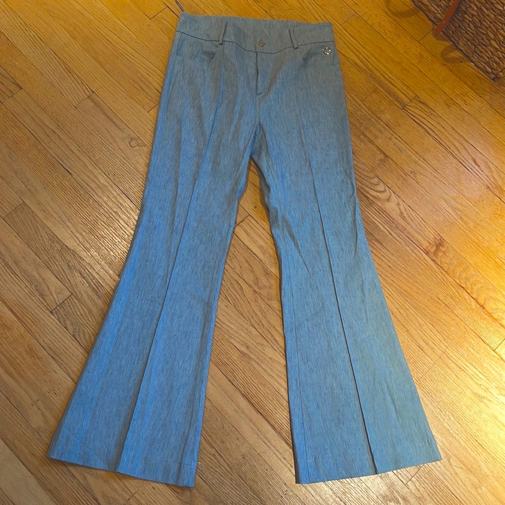 Oscar de la Renta Trousers- light Blue with a Flare!